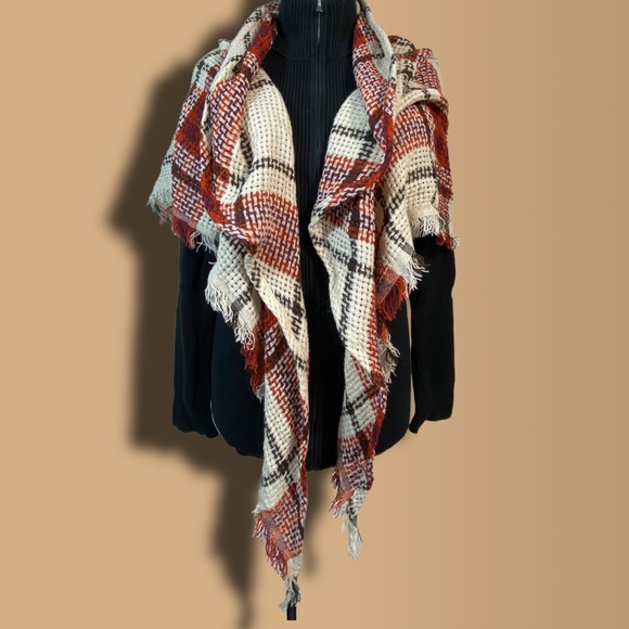 Women Summer Artsy Spliced Triangle Scarf